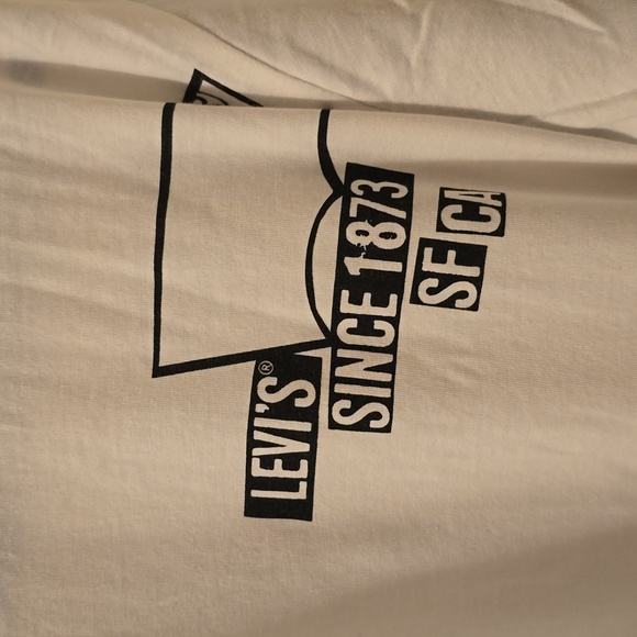 LEVIS SIGNATURE BOYS WHITE & GRAY LONG SLEEVE LAYERED LOOK T-SHIRT SIZE LARGE - Picture 4 of 14